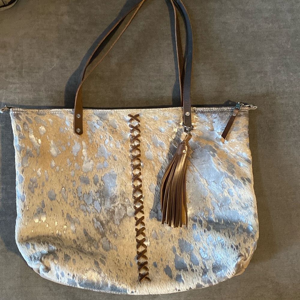 Handmade leather tote